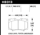 Hawk Hawk LTS Street Brake Pads HB313Y.685