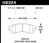 Hawk Hawk HPS Street Brake Pads HB324F.673