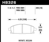 Hawk Hawk LTS Street Brake Pads HB326Y.646
