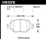 Hawk Hawk 01-05 Celica GT/GT-S/05-08 tC Performance Ceramic Street Front Brake Pads HB328Z.685