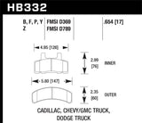 Hawk Hawk Super Duty Street Brake Pads HB332P.654