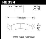 Hawk Hawk LTS Street Brake Pads HB334Y.736