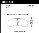 Hawk Hawk 13-15 Honda Civic Si DTC-60 Front Race Brake Pads HB393G.665