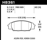 Hawk Hawk 01-06 BMW 325CI L6-2.5L DTC-70 Race Front Brake Pads HB136U.690
