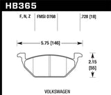 Hawk Hawk Performance Ceramic Street Brake Pads HB365Z.728A