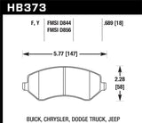 Hawk Hawk HPS Street Brake Pads HB373F.689