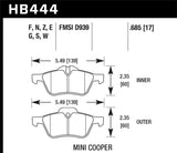 Hawk Hawk 02-06 Acura RSX Type S / 06-11 Honda Civic Si Coupe / 00-09 S2000 DTC-30 Race Front Brake Pads HB361W.622