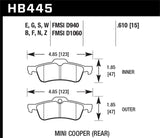 Hawk Hawk 02-04 Honda Civic Si / 99-08 Acura TL DTC-30 Race Rear Brake Pads HB572W.570