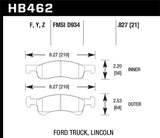 Hawk Hawk HPS Street Brake Pads HB462F.827