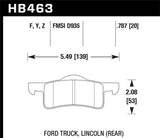 Hawk Hawk 03-06 Ford Expedition / 03-06 Lincoln Navigator LTS Street Rear Brake HB463Y.787