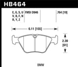 Hawk Hawk 01-05 Mazda Miata DTC-50 Front Brake Pads HB431V.606