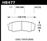 Hawk Hawk LTS Street Brake Pads HB477Y.610