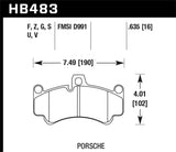 Hawk Hawk 2013 Porsche 911 Turbo S HPS 5.0 Front Brake Pads HB483B.635