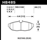 Hawk Hawk 05-14 Ford Mustang Rear ER-1 Brake Pad Set HB485D.656