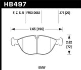 Hawk Hawk 04+ Acura TSX / 99-08 TL / 01-03 CL / 08+ Honda Accord EX DTC-70 Race Front Brake Pads HB366U.681
