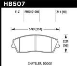 Hawk Hawk Performance Ceramic Street Brake Pads HB507Z.711