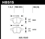 Hawk Hawk Performance Ceramic Street Brake Pads HB515Z.760