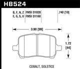 Hawk Hawk 2005-2007 Chevrolet Cobalt SS (Standard brakes) HPS 5.0 Front Brake Pads HB524B.740