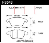 Hawk Hawk 98-02 Chevy Camaro / 98-02 Pontiac Firebird Race DTC-60 Front Brake Pads HB249G.575