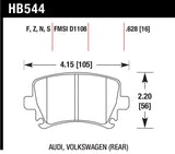 Hawk Hawk 06 Audi A6 Quattro Avant/06-09 A6 Quattro HT-10 Rear Brake Pads HB544S.628