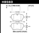 Hawk Hawk 06-14 Mazda MX-5 DTC-60 Race Front Brake Pads HB691G.644