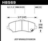 Hawk Hawk HPS Street Brake Pads HB569F.650
