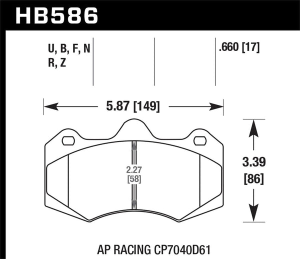 Hawk AP Racing CP7040 HPS 5.0 Street Brake Pads | HB586B.660 – UroTuning