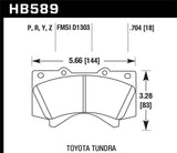 Hawk Hawk 08-21 Toyota Land Cruiser HP Plus Brake Pad Set HB589N.704