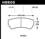 Hawk Hawk DTC-80 Brembo 28mm Race Brake Pads HB130Q1.097