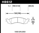 Hawk Hawk Performance Ceramic Street Brake Pads HB612Z.690