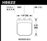Hawk Hawk Wilwood 7816 Blue 9012 Race Brake Pads HB542E.600