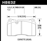 Hawk Hawk 2005 Aston Martin DB9 LTS Street Front Brake Pads HB632Y.586