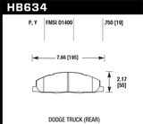 Hawk Hawk 09-14 Dodge Ram 2500/3500 Rear LTS Brake Pads HB634Y.750