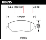Hawk Hawk HPS Street Brake Pads HB635F.645