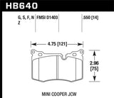 Hawk Hawk 09-13 BMW M3 DTC-60 Race Front Brake Pads HB551G.748
