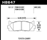 Hawk Hawk Performance Ceramic Street Brake Pads HB647Z.692