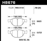 Hawk Hawk 06-09 Pontiac Solstice / 07-10 Saturn Sky DTC-60 Race Front Brake Pads HB524G.740