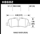 Hawk Hawk 2007 Land Rover Range Rover Sport HPS 5.0 Rear Brake Pads HB682B.657