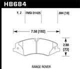 Hawk Hawk 10-13 Range Rover/Range Rover Sport Supercharged LTS Front Brake Pads HB684Y.694