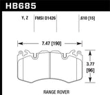 Hawk Hawk 10-11 Range Rover/Range Rover Sport Supercharged LTS Front Brake Pads HB685Y.610