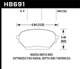 Hawk Hawk 06-13 Chevrolet Corvette Z06 DTC-60 Race Front Brake Pads (One Piece) HB658G.570