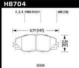 Hawk Hawk 06-16 Toyota RAV4 HPS 5.0 Front Brake Pads HB704B.692