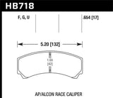 Hawk Hawk D109/D174 DTC-60 Race Brake Pads HB180G.640