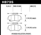Hawk Hawk 11-16 Ford Fiesta / 11-14 Mazda 2 DTC-30 Race Front Brake Pads HB668W.567