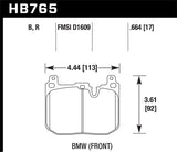 Hawk Hawk 15-16 Ford Focus ST DTC-30 Race Front Brake Pads HB851W.680