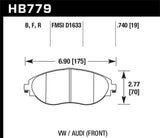 Hawk Hawk 15-16 Audi S3 HPS Street Front Brake Pads HB779F.740