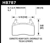 Hawk Hawk 15-16 Ford Focus ST DTC-70 Race Front Brake Pads HB851U.680