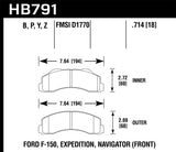 Hawk Hawk 14-16 Ford F-150 LTS Street Front Brake Pads HB791Y.714