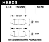 Hawk Hawk 15-17 Ford Mustang DTC-30 Rear Race Pads HB904W.630