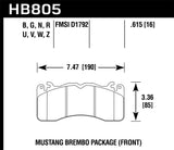 Hawk Hawk 12-16 Porsche 911 Carrera S DTC-50 Front Brake Pads HB907V.640